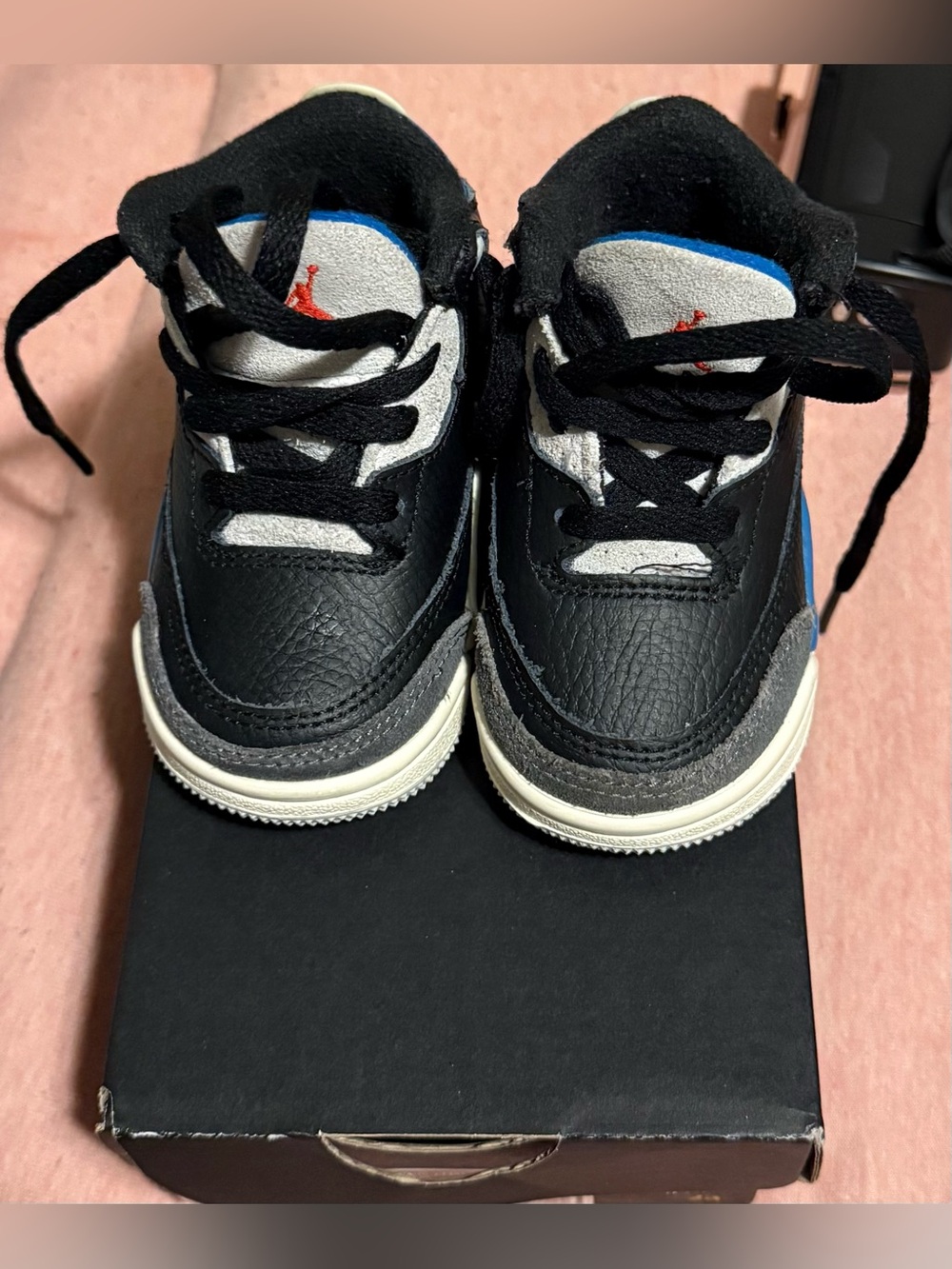 Jordan Toddlers' Black, White & Blue Sneakers
